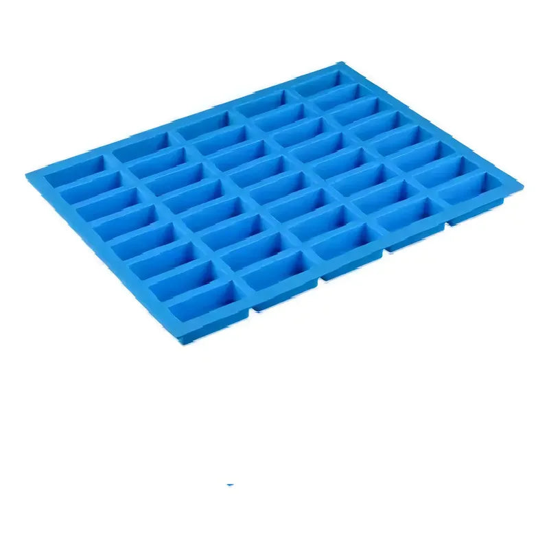 Moldes Silicona Barra Chocolate Moldes Hielo Molde Jabon Moldes Para Cubitos De Hielo Pequeños Cubos De Hielo De Fácil... Azul