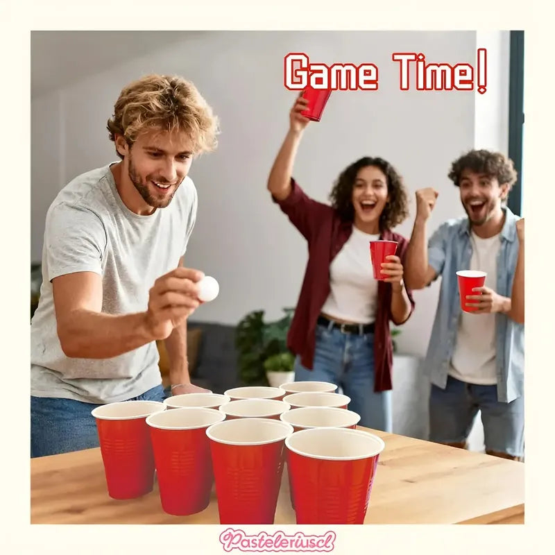 50 Vasos Plasticos Vaso Desechable Grande Bicolor 16oz 473ml Rojo 473 Ml
