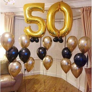 Globo De Numero 0 Globo Decoracion Cumpleaños Globo De 40cm Dorado