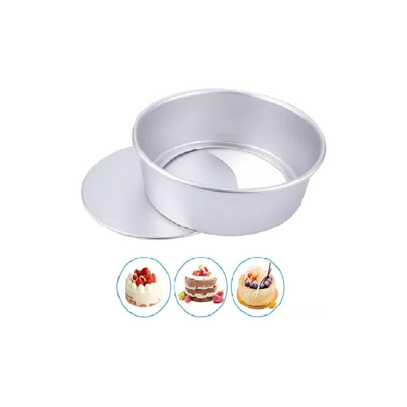 Moldes De Aluminio Para Tortas Molde Desmontable Moldes 26cm Gris