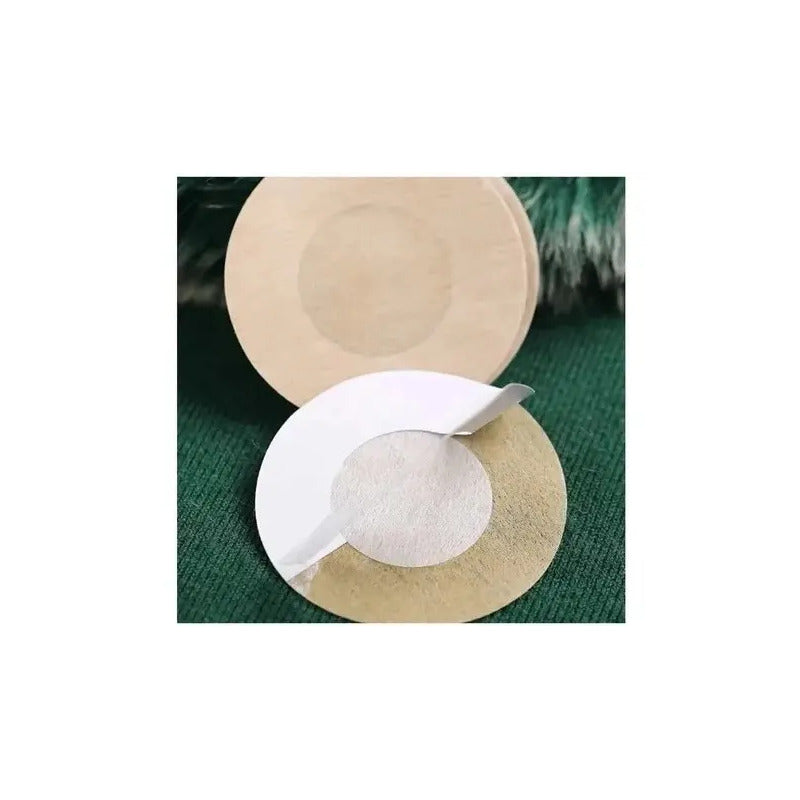 Pack X30 Cubre Pezón Pezoneras Parches Pezoneras Adhesivas Beige Redondo Unica