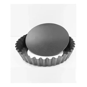 Pack X3 Moldes Tartaleta Desmontable Tarta Individual 10,5cm Molde Tartaletas Reutilizables Para Tartas Mini Moldes Para... Gris Oscuro