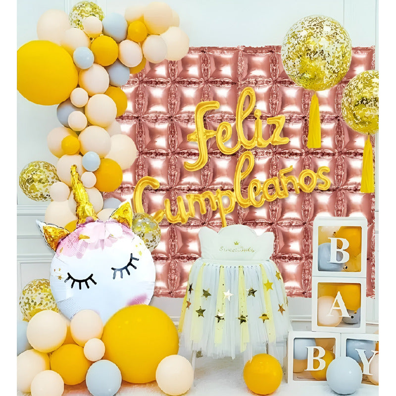 Pack 51 Globos Cumpleaños Globos Feliz Cumpleaños Globo 1976 Multicolor Cumpleaños