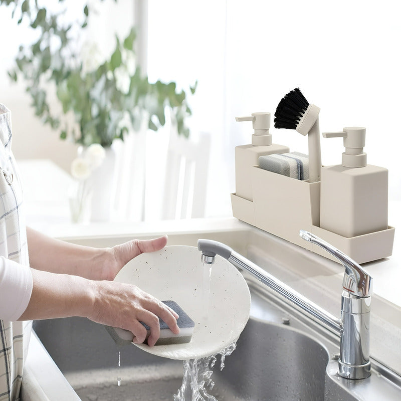 Porta Esponja Y Lavaloza Para Tu Cocina Escurridor Esponja Beige