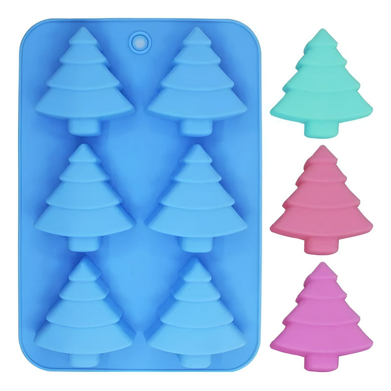 Molde De Navidad Moldes Navidad Molde Silicona Navidad Pino Multicolor