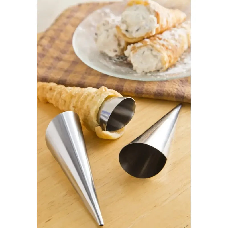 X120 Cono Molde Para Cannoli Cachito Croissant Pan Danes Gris Claro