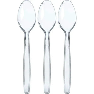 50 Cucharas Helado Cucharas Postres Cucharas Desechables Transparente. Transparente