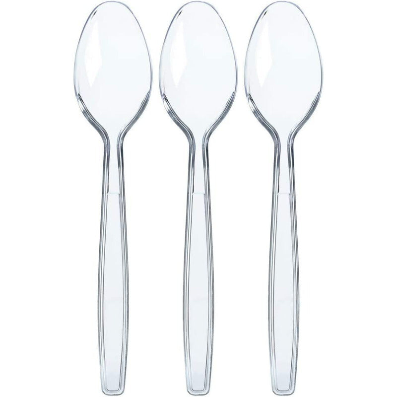 50 Cucharas Helado Cucharas Postres Cucharas Desechables Transparente.