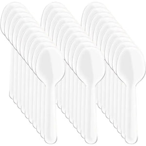 X250 Cucharas Postres Cucharas Desechables Cucharas Helado Cucharas Desechables Cucharas De Plástico Para Torta Y Postres Cucharas De Postre Plásticas Cucharas Para Degustación Pasteleriuscl