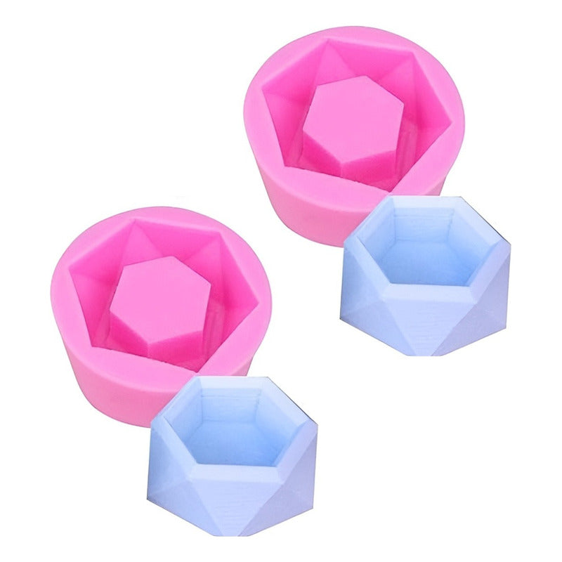 X2 Moldes De Silicona Maceta Molde Para Vela Molde Para Yeso