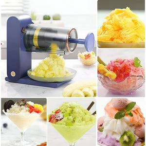 Maquina De Helados Trituradora Hielo Maquina De Granizados Azul Marino 50/ 60 Hz