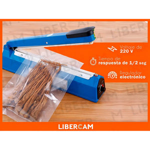 Selladora De Bolsas 30cm Spica Se-30 Regulable 8 Niveles De Temperatura Color Azul