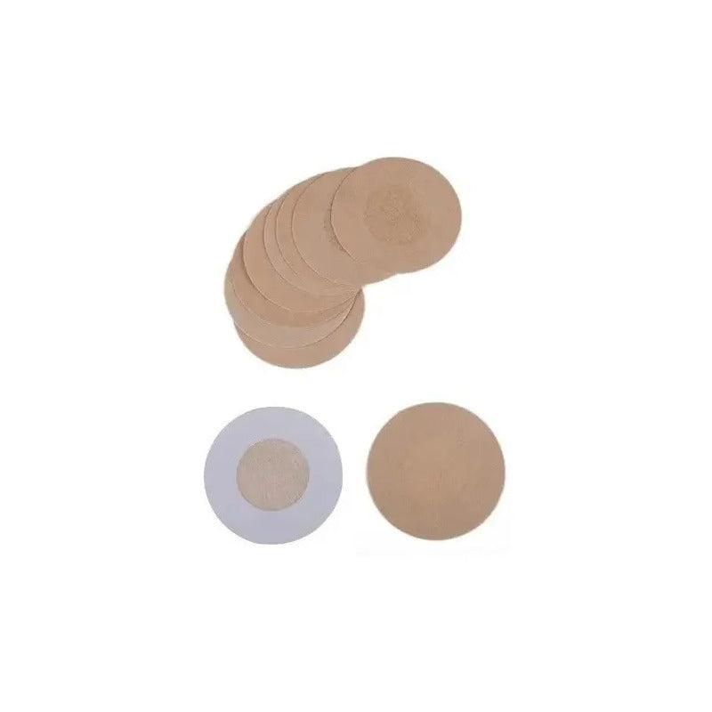 Pack X60 Cubre Pezón Pezoneras Parches Pezoneras Adhesivas Beige Redondo Unica