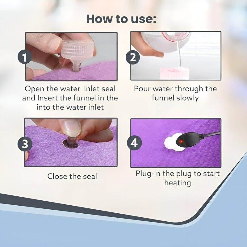 Guatero Eléctrico Para Calentarse Almohadilla Funda Térmica