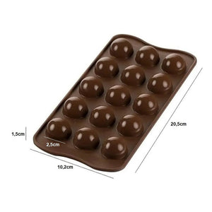 X3 Moldes De Chocolate Moldes Chocolate Silicona 15 Esfera