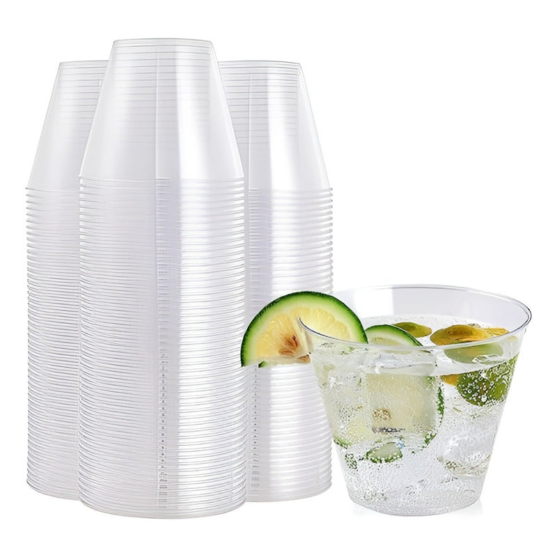 X50 Set De Vasos Shot Postres Pocillos Vasos Plastico 102 Ml Transparente