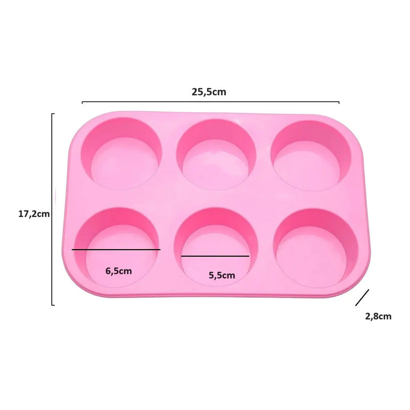 Moldes Silicona Moldes Cupcake Molde Muffin Moldes Magdalena Multicolor