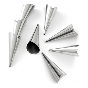 Pack X60 Cono Molde Para Cannoli Cachito Croissant Pan Danes