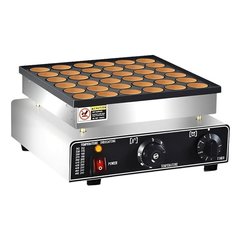 Waffle Mini Panqueques Wafle Panqueques Industrial 36 Cav Plateado / Waffle Mini Panqueques 36 Pcs