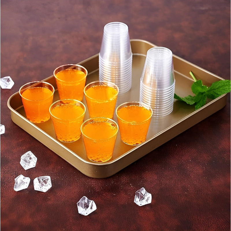 Set X25 Vasos Shot Pocillos Para Postres Vaso Plastico 30ml Transparente / Pocillos Para Postres / 40ml