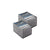 X2 Organizador De Poleras Caja Organizadora Closet Interior Gris Oscuro-190