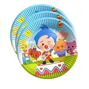 Pack X10 Platos De Cumpleaños Desechables Plim Plim 23cm