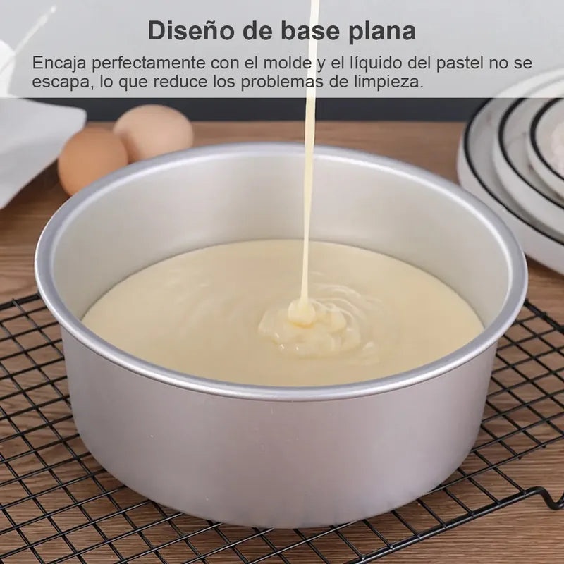Molde De Aluminio Para Tortas Desmontable 24cm Molde De Aluminio 24cm Molde Redondo Desmontable 24cm Tarta Molde... Gris