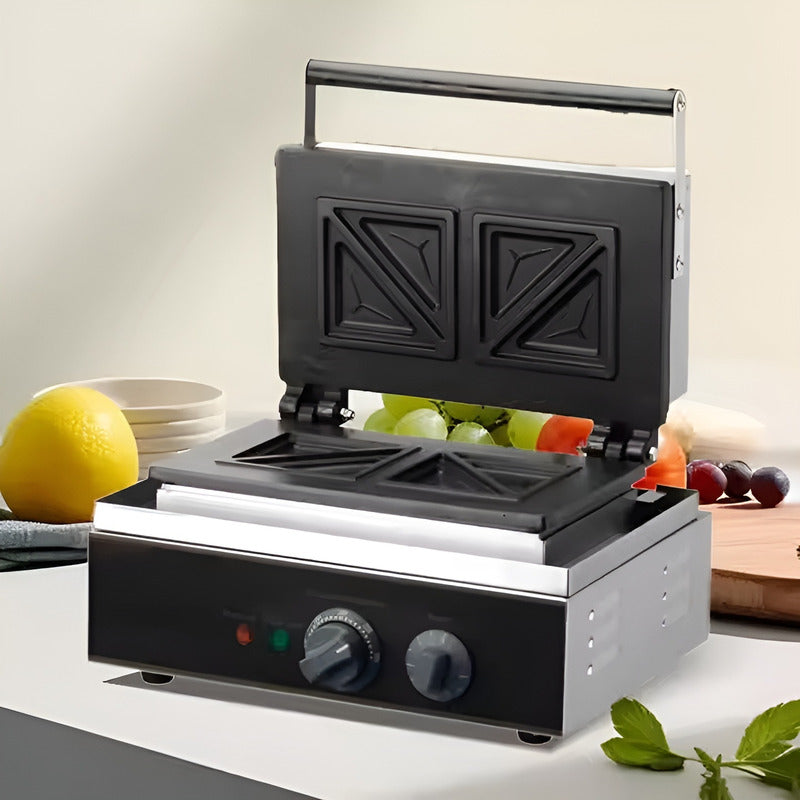 Sandwicheras Maquina Para Sandwiches Sanduchera Doble 1500w Plateado / Sandwicheras Doble