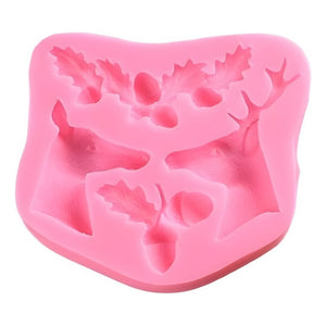 Molde De Silicona Molde Reno Molde Fondant Bellota Reno 2321 Molde De Navidad Moldes Navideños Moldes De Silicona Moldes De Reposteria Pasteleriacl