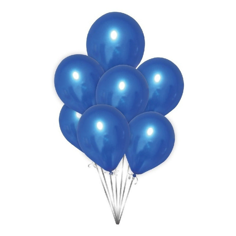 Pack X25 Set De Cumpleaños Globos Cumpleaños Globos Azul