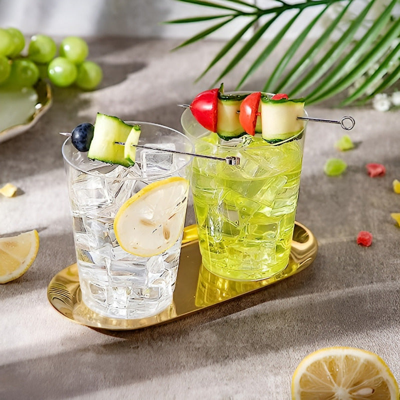 25 Set Vasos Desechables Vaso Plastico Vaso Acrilicos 438 Ml Transparente