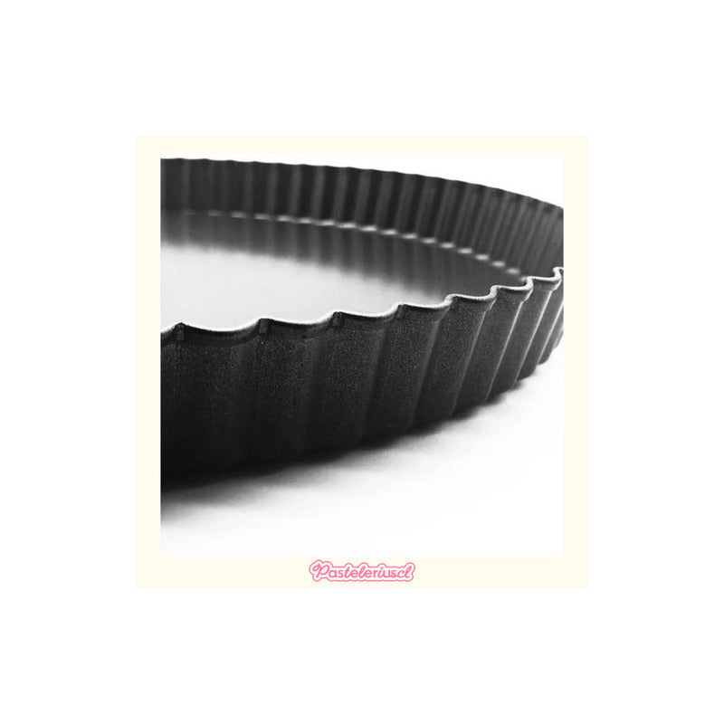 Pack X3 Moldes Desmontables 24cm Kuchen Molde Para Pie Tartaleta Desmontable Molde Redondo Extraíble Con Fondo... Gris