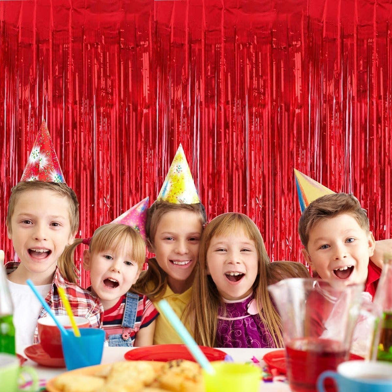 Cortina Guirnaldas Cumpleaños Guirnalda Cumpleaños Rojo 2m Rojo 101074