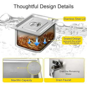 Chafer Electrico Buffet Baño Maria Bufetera 3 Depositos 5.5l Bufetera Chafer Electrico Buffet Baño Maria Chafer Bufetera Chafer Buffet Electrico Ollas Vaporeras Baño María Electrico Pasteleriuscl