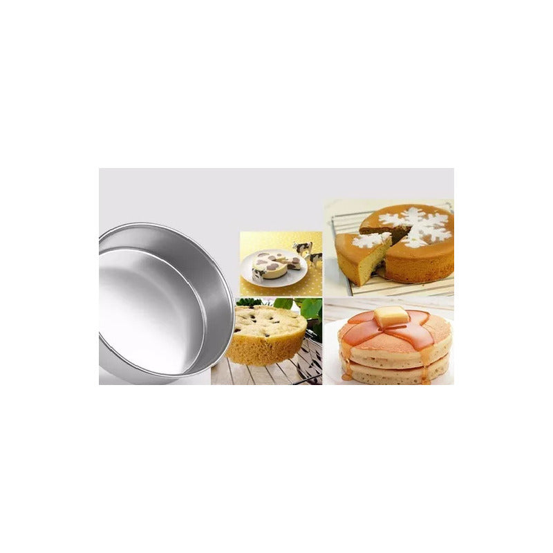 Moldes De Aluminio Para Tortas Molde Desmontable Moldes 26cm Gris