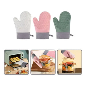Guante Silicona Para Horno Toma Olla Guantes Cocina 27 Cm Color Multicolor Guantes Silicona 27cm