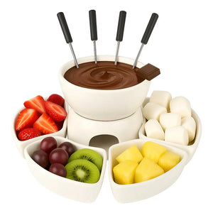 Fondue Queso Juego De Fondue Ceramica Fondue Chocolate 10pcs Fondue Queso Olla Fondue Olla Fondue Queso Fondue De Chocolate Fondue Ceramica Fondue Chocolate Juego De Fondue 4 Tenedores Pasteleriuscl