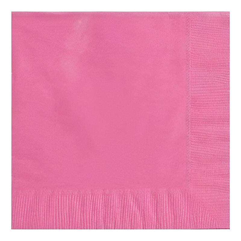 Set Cumpleaños Vasos Servilletas Platos Desechables 20 P/p Rosa