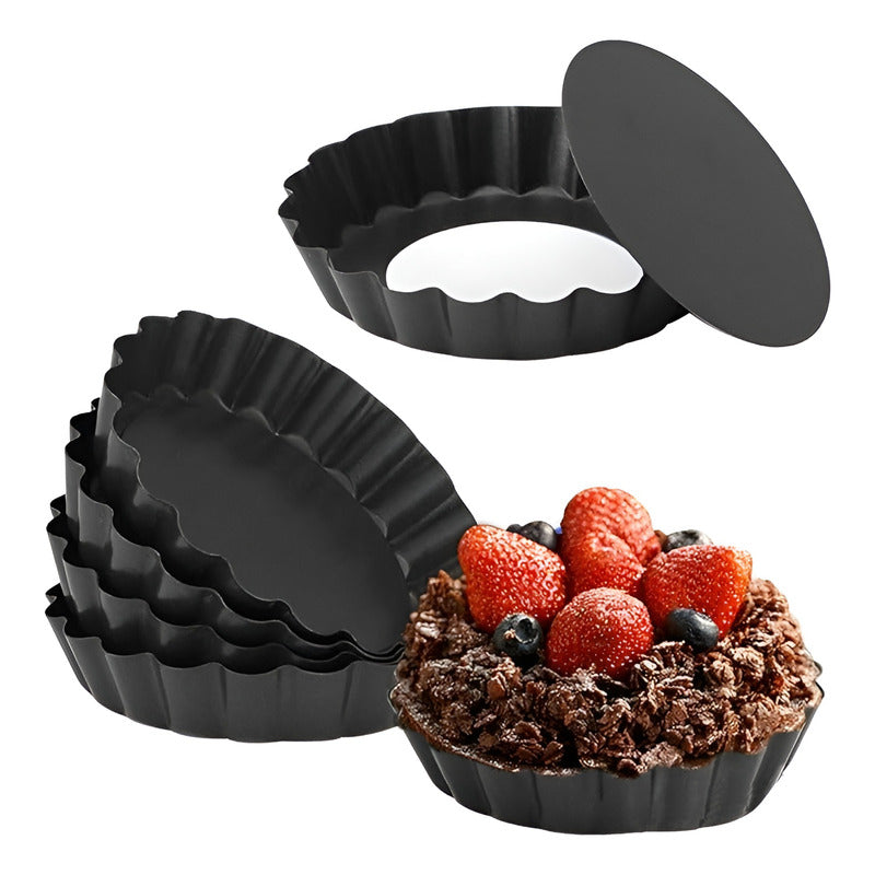 Moldes Tartas Moldes Tartaleta Desmontable Individual 13,5cm Gris