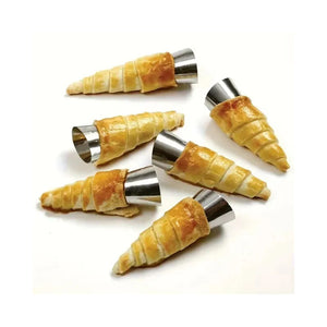 X120 Cono Molde Para Cannoli Cachito Croissant Pan Danes Molde Para Cachito Cachitos Rellenos Molde Conico Molde Para Croissant Pasteleriuscl Gris