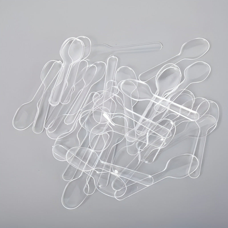 Set 100 Vasos Postres 60ml + 250 Cucharas Postres Desechable