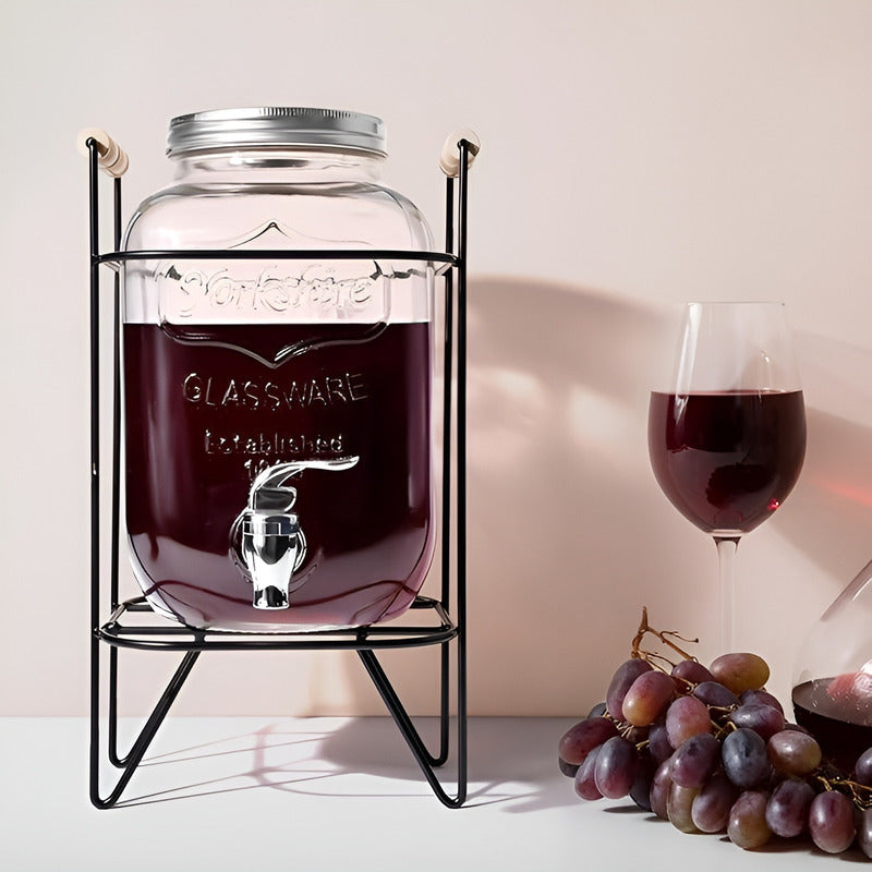 Dispensador De Bebidas Con Atril Dispensadores De Jugos 8l Transparente / Dispensador 8l
