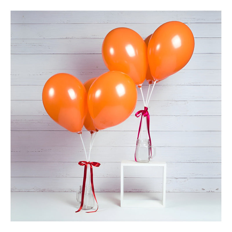 25 Set De Cumpleaños Globos Cumpleaños Globo Naranja 0959