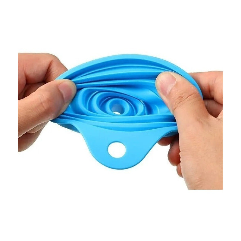 Pack X6 Embudo Plastico Embudo De Silicona Plegable Embudo