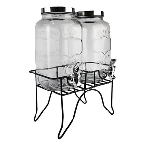 Jarros Dispensador De Bebida Doble Dispensador De Jugos 3.5l