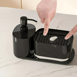 Soporte Esponja Lavaloza Para Tu Cocina Escurridor Lavaplato Negro