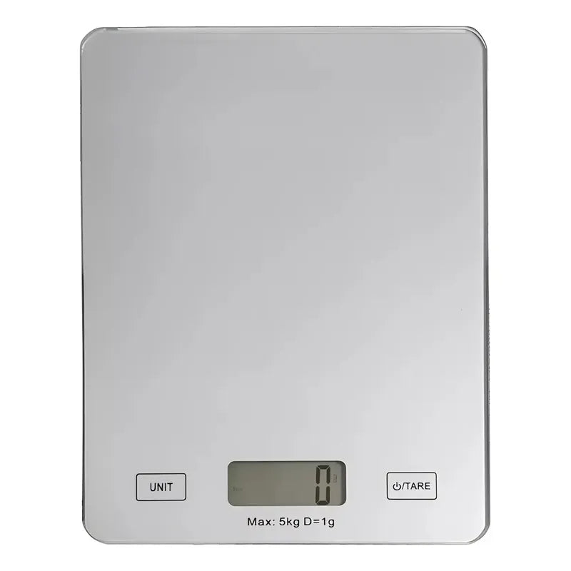 Gramera Digital Pesa Gramera Cocina Pesa Alimentos 5kg/1g Bascula Comercial Balanzas Digitales Gramera Digital Pasteleriuscl Gris 5 Kg