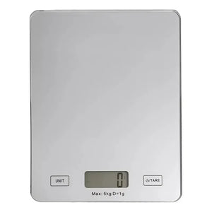 Gramera Digital Pesa Gramera Cocina Pesa Alimentos 5kg/1g Bascula Comercial Balanzas Digitales Gramera Digital Pasteleriuscl Gris 5 Kg