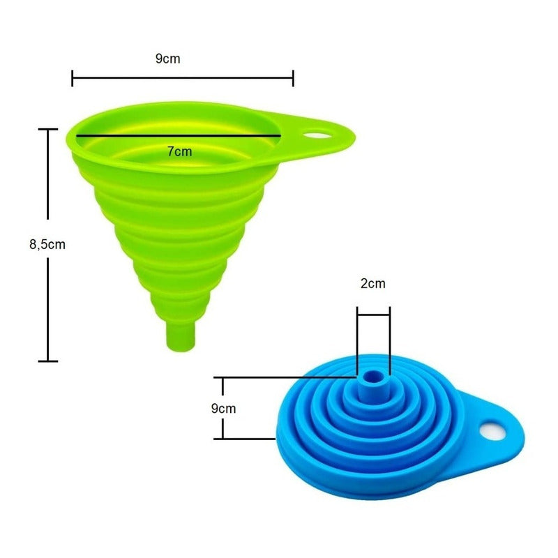 Embudo Plastico Embudo De Silicona Plegable Embudo Multiuso
