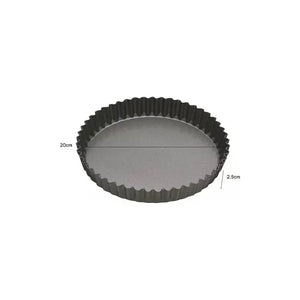 Pack X2 Moldes Desmontables Pastelería 20cm Metal Antiadherente Gris